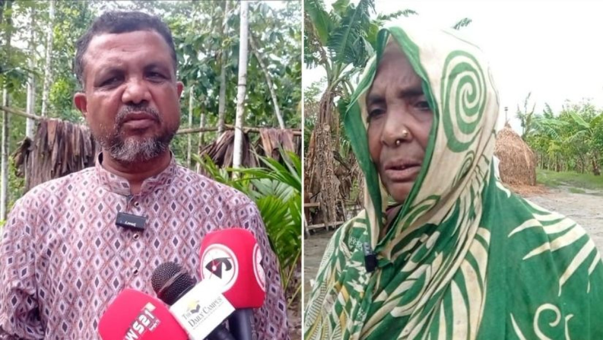 সম্পত্তির জন্য মাকে মারধর করলেন স্কুল শিক্ষক ছেলে